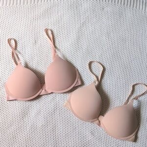 Pepper Bra Bundle Lift Up Buff Siena Rose 34B Pushup Push Up